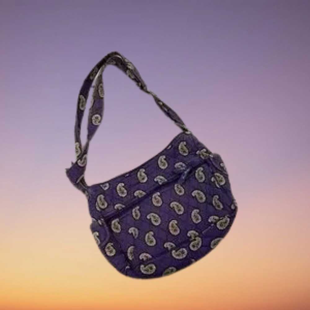 Vera Bradley Purple Paisley Shoulder Bag